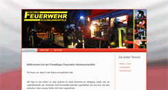 Desktop Screenshot of feuerwehr-kleinkummerfeld.de