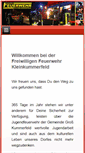 Mobile Screenshot of feuerwehr-kleinkummerfeld.de